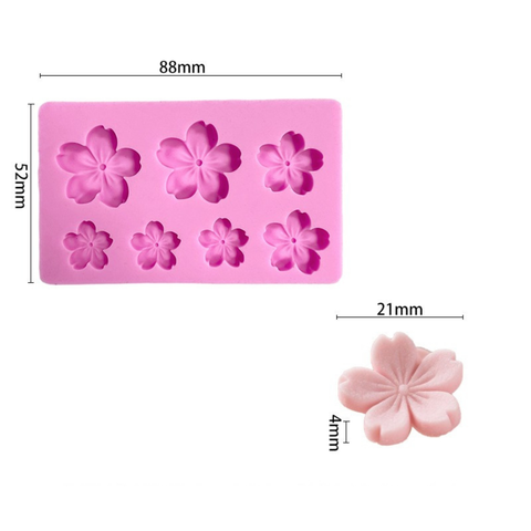 Molde 3D Flor chica para Vela