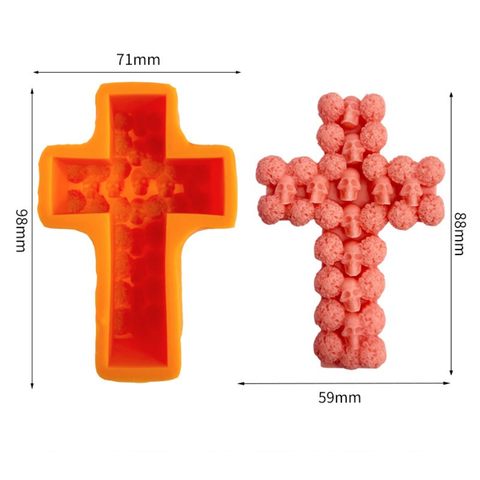 Molde Cruz de Cráneos y Cempasúchil