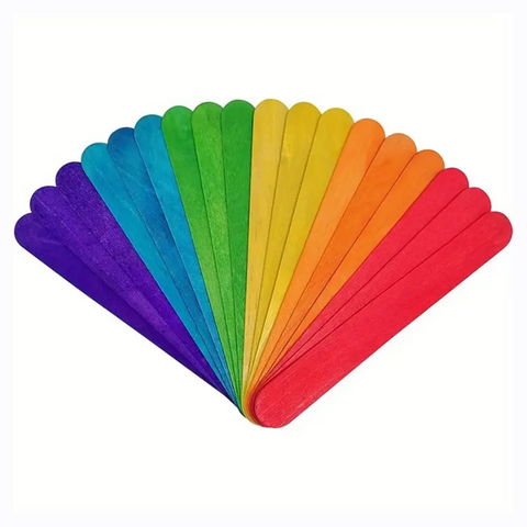 Abatelenguas de Madera de Colores 250 grs.