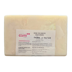 Base de Jabón Glicerina Colágeno y Elastina 1 kg