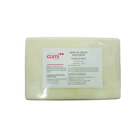 Glicerina Leche de Burra Base para Jabón 1 kg.
