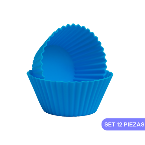 Set 12 Capacillos de Silicón 7 cm