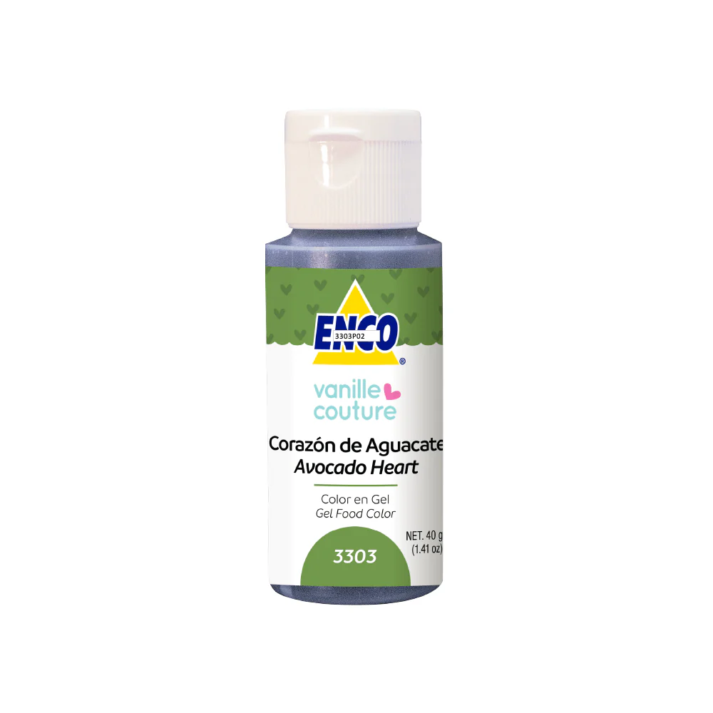 Color en Gel Corazón Aguacate ENCO 40 grs.