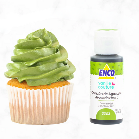 Color en Gel Corazón Aguacate ENCO 40 grs.