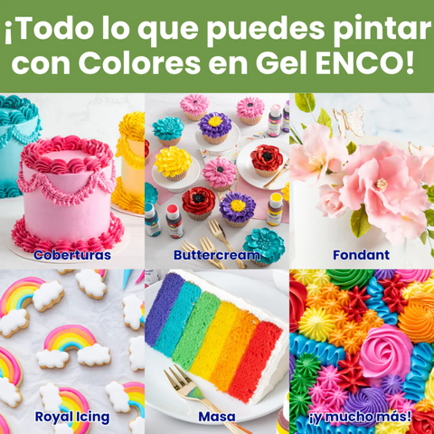 Color en Gel Corazón Aguacate ENCO 40 grs.