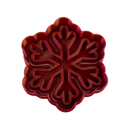Cortador con Sello Copo de Nieve 8cm