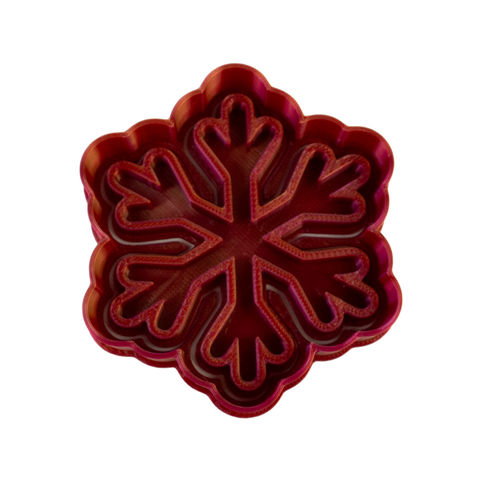 Cortador con Sello Copo de Nieve 8cm