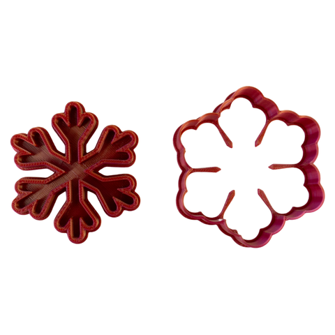 Cortador con Sello Copo de Nieve 8cm