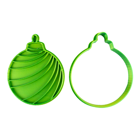 Cortador con Sello Esfera Espiral 8cm