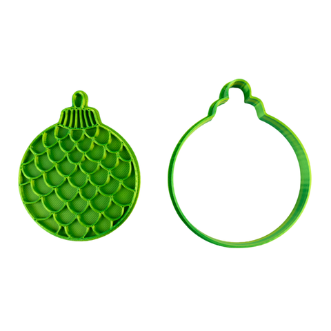 Cortador con Sello Esfera Navideña 8cm