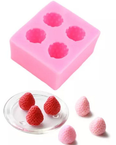Molde 4 Fresas 3D