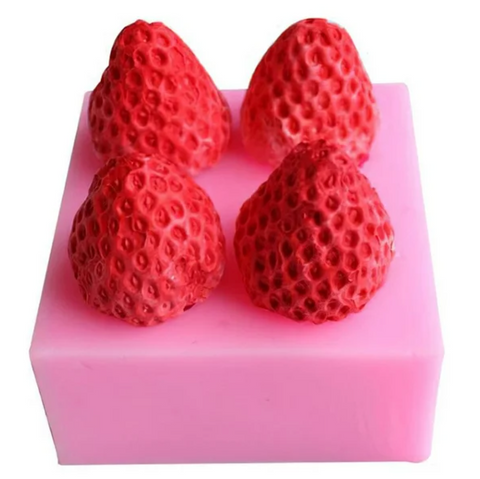 Molde 4 Fresas 3D