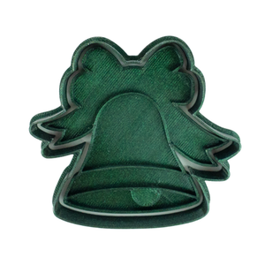 Cortador con Sello Campana Navideña 8cm