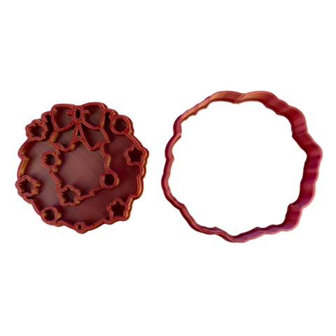 Cortador con Sello Corona Navideña