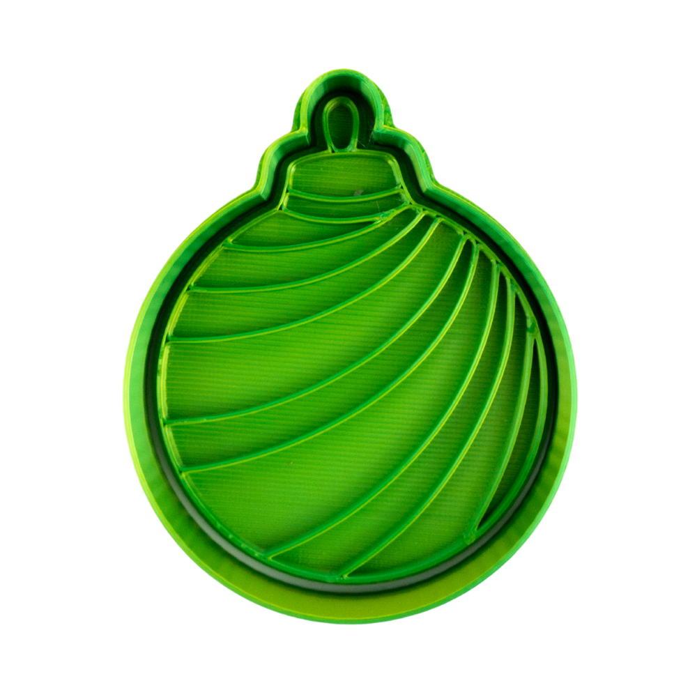 Cortador con Sello Esfera Espiral 8cm