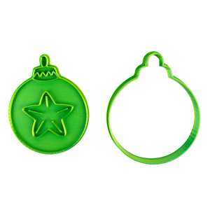 Cortador con Sello Esfera Estrella 8cm