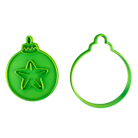 Cortador con Sello Esfera Estrella 8cm