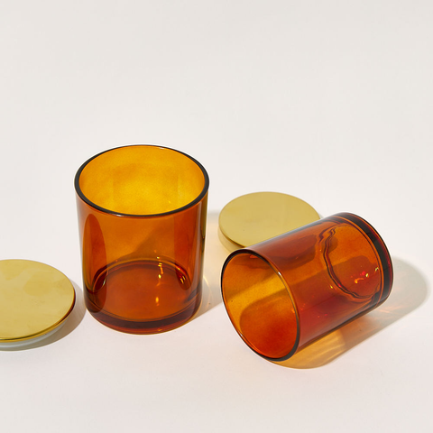 Vaso Ámbar con Tapa Metálica 200 ml