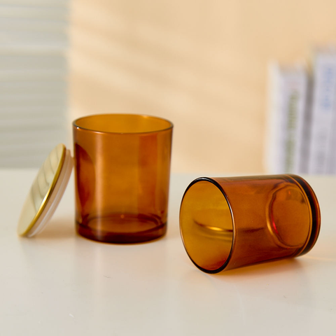 Vaso Ámbar con Tapa Metálica 200 ml