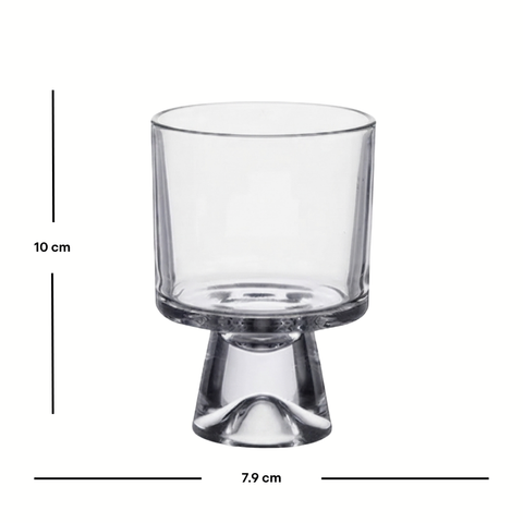 Frasco de Cristal Tallo alto y elegante 240 ml.