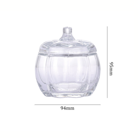 Frasco de Vidrio Con forma de Calabaza 240 ml.
