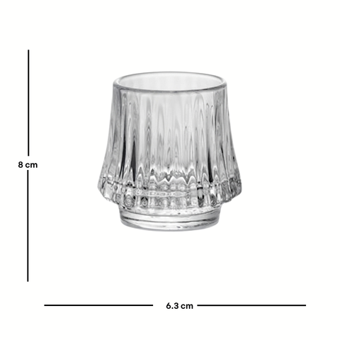Frasco de Vidrio con forma de Volcán 170 ml.