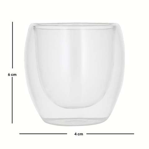 Frasco de Vidrio doble pared 50 ml.