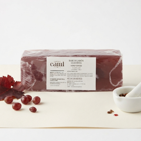 Glicerina con Vino Tinto Base para Jabón.