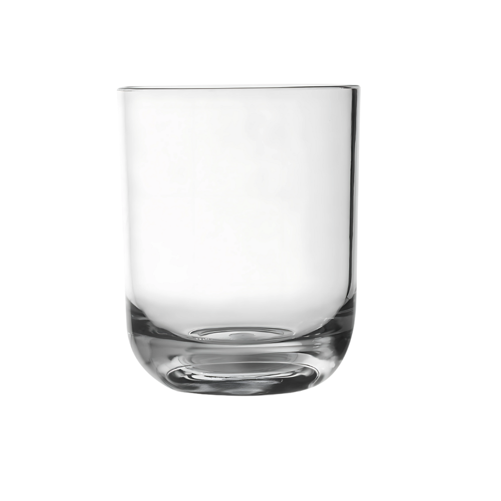 Frasco de cristal para vela sin tapa curvo 140 ml