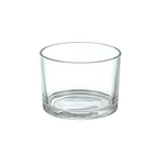 Frasco de cristal para vela sin tapa 10x8 cm