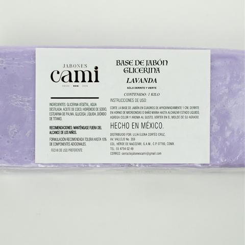 Glicerina de Lavanda Base para Jabón.
