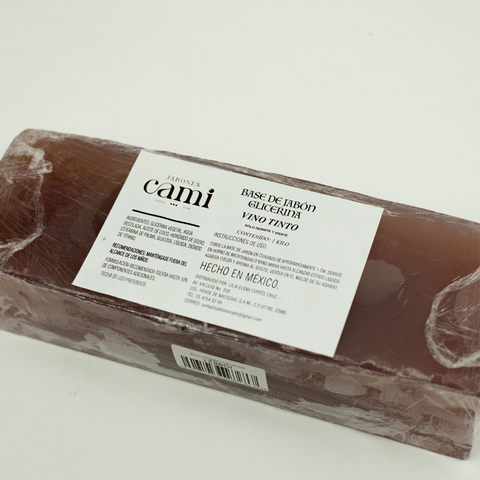 Glicerina con Vino Tinto Base para Jabón.
