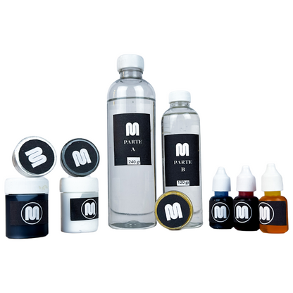 Kit Básico Resina Epoxica 2 a 1 con Molde