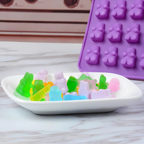 Set 5 Moldes Mini Gomitas Figuritas Variadas + 2 Goteros