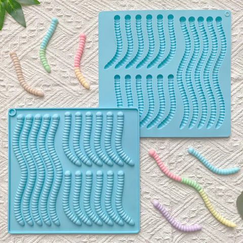 Set De 5 Moldes Para Gomitas y 2 Goteros