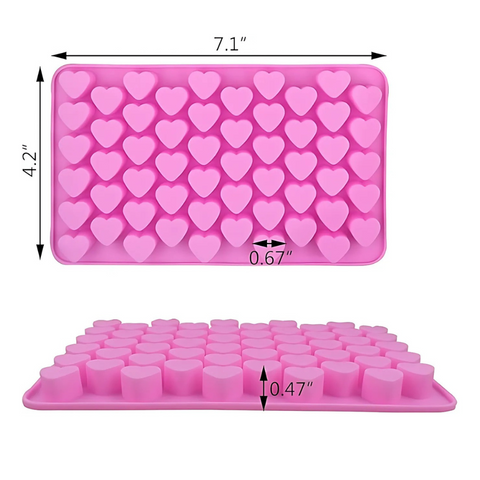 Set De 5 Moldes Para Gomitas y 2 Goteros