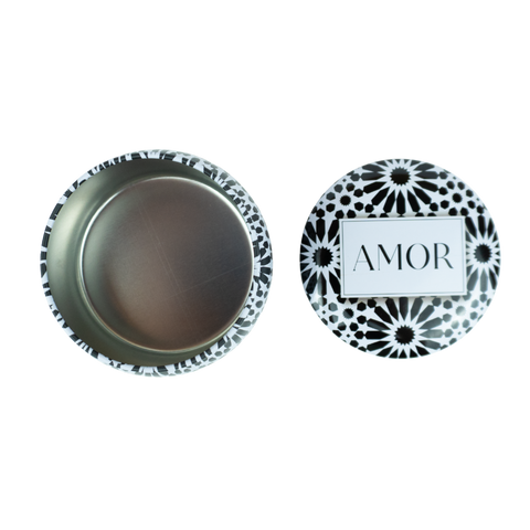 Lata para Vela Aluminio 4oz Amor