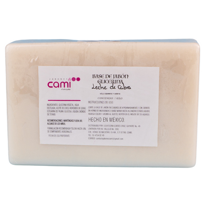 Glicerina Leche de Cabra Base para Jabón 1 kg.