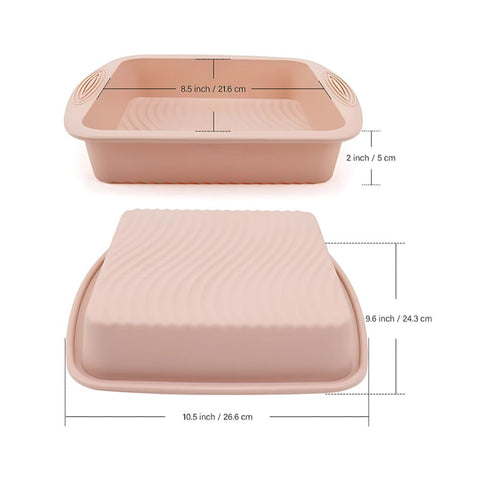 Molde De Silicon para pastel cuadrado