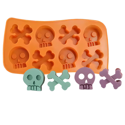 Molde Calaveras Piratas 8 Figuras