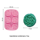 Molde 6 Rosas con Hojas 3D Jabonero