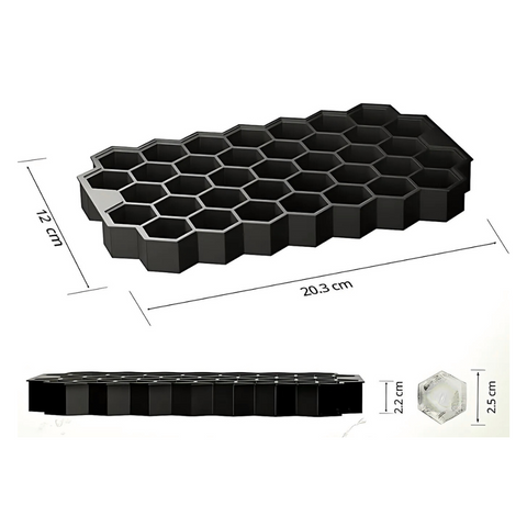 Molde de silicón hielos hexagonales