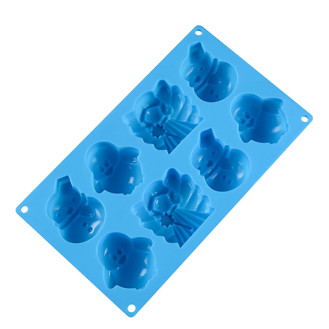 Molde Ángel y Pingüinos Navidad