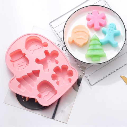 Molde De silicón Guante Navideño