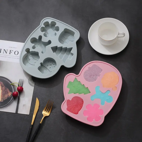 Molde De silicón Guante Navideño