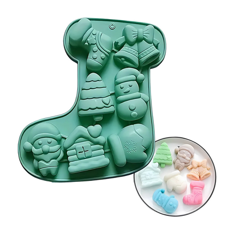 Molde De silicón Bota Navideña