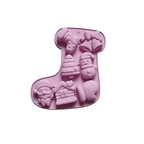 Molde De silicón Bota Navideña