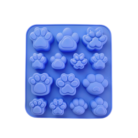 Molde Silicón 14 Huellitas Diferentes