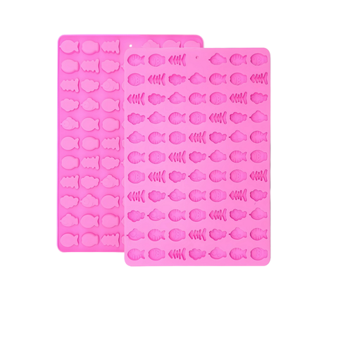 Molde De Silicón peces 76 cavidades