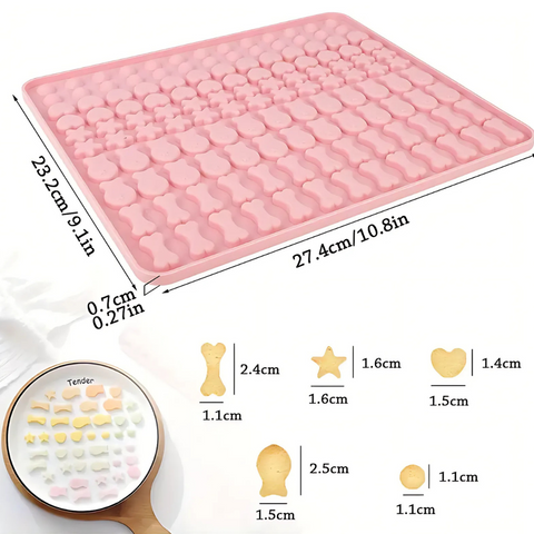 Molde Gomitas 130 Figuras Gran Formato
